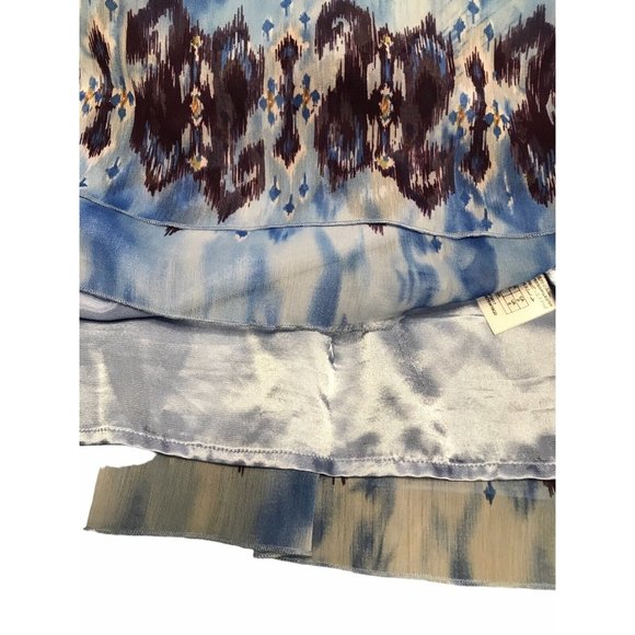 Guess Los Angeles blue blousen lined sleeveless Mini dress small women's - Picture 9 of 9